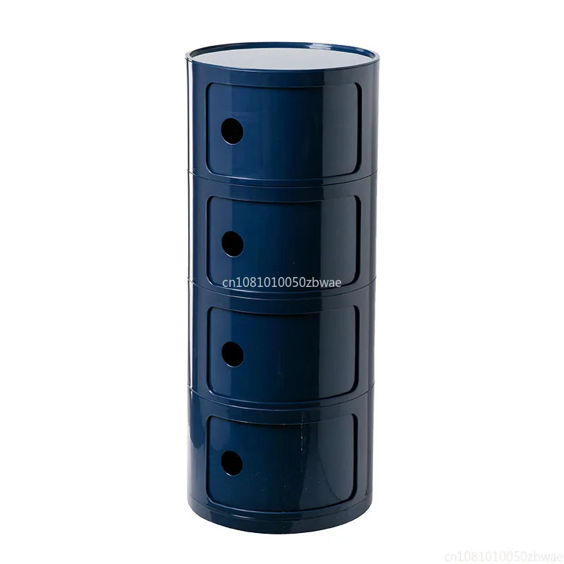 Nightstands Modular Bedside Table Round Large-capacity Storage Bedside Small Cabinet Bedroom Simple Storage Narrow Side Cabinet