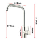 Kitchen Faucet 304 Stainless Steel Single Handle Sink Faucet Tap Cold And Hot Mixer Tap Purifier Direct Drinking Tap