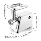 Electric Meat Grinder Sausage Maker with 3 Grinding Plates Food Pusher Meat Mincer Juicer Food Grinder for Home Kitchen