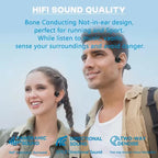 True Wireless Bone Conduction Earphones Bluetooth 5.3 HiFi Sound Bass Headphones Ear Hook Sports Earbuds Headset For Running