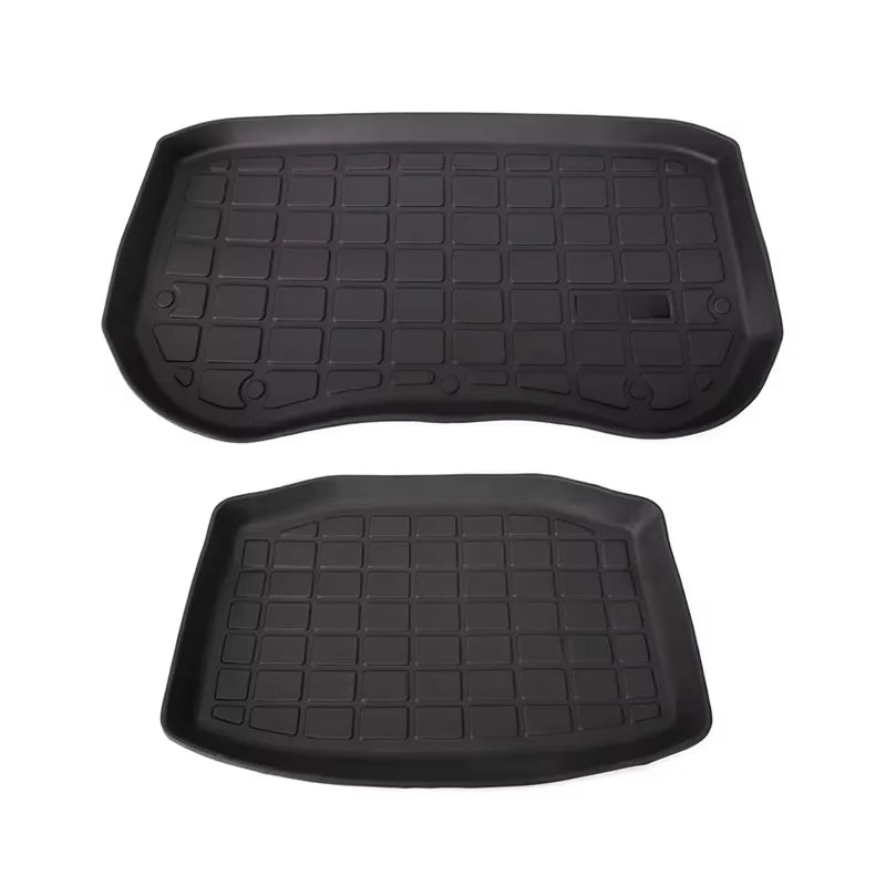 Front Rear Mat For Tesla Model Y 2023 TPE Cargo Pad Model 32017-2023 3D Waterproof Tray Storage Pads Mats Car Accessories