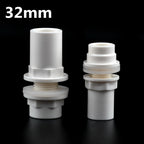 20-50mm PVC Pipe Thicken Connectors Fish Tank Pipe Drainage Connector Garden Drain UPVC Pipe Adapter Water Supply Pipe Fittings
