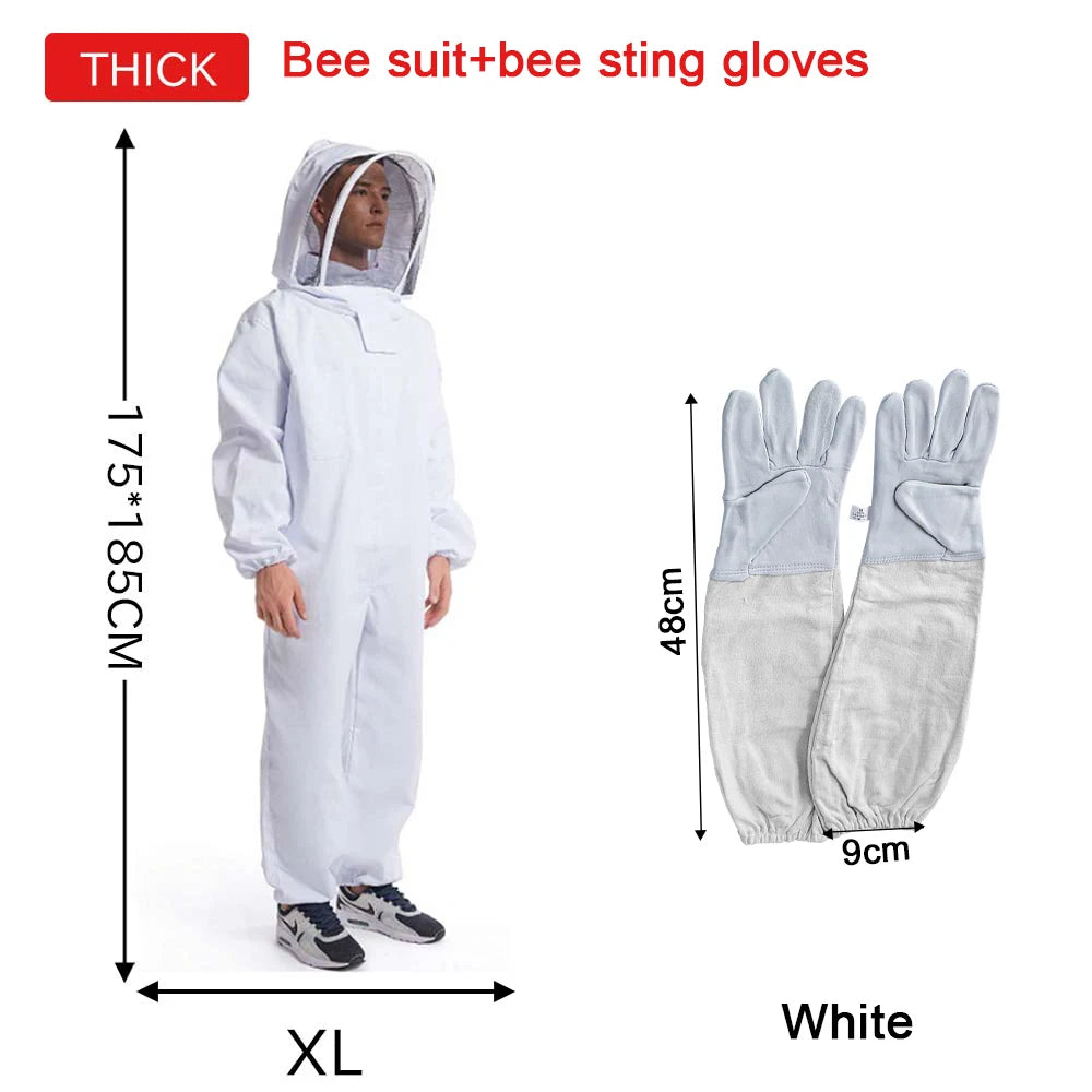 Full Body Beekeeping Clothes Professional Beekeepers Clothes Protection Beekeeping Suit Safty Veil Unisex Children Protective