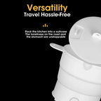 Multi Portable Foldable Silicone Pot For Travel 110/220V Kettle Electric Cook Hot Pot Water Boiler Camping Folding Electric Pot