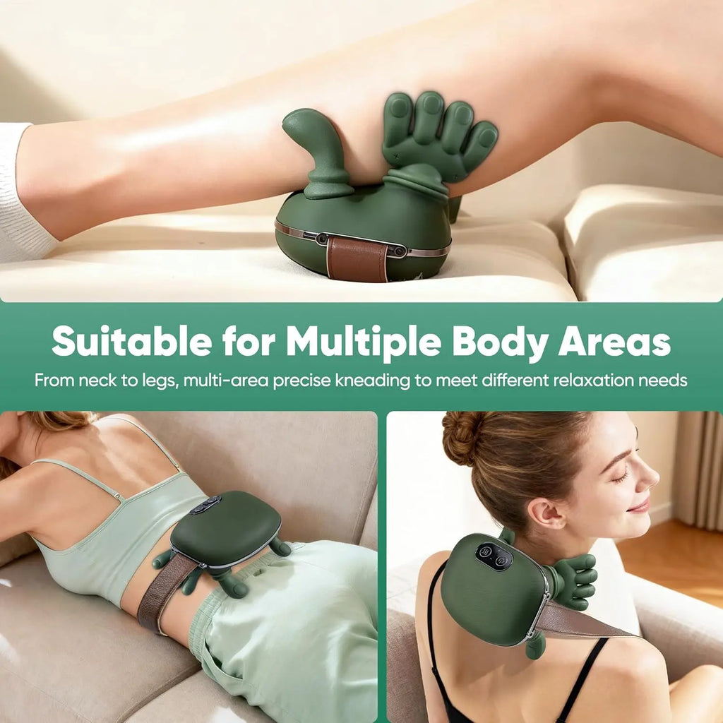 Bionic Finger Neck Shoulder Massager Wireless Neck Cervical Trapezius 4D Kneading Body Back Hand Massage Shawl Brushless Motor