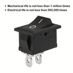10/30/100Pcs KCD1 Snap-in Boat Rocker Switch Toggle Power SPST ON-OFF 2/3/4 Pin AC 250V 6A 125V 10A 2Pin Position Snap Switch
