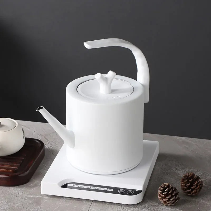 1000W Electric Kettle Portable Travel Intelligent Constant Temperature Coffee Tea Kettle 304 Stainless Steel Water Boiler