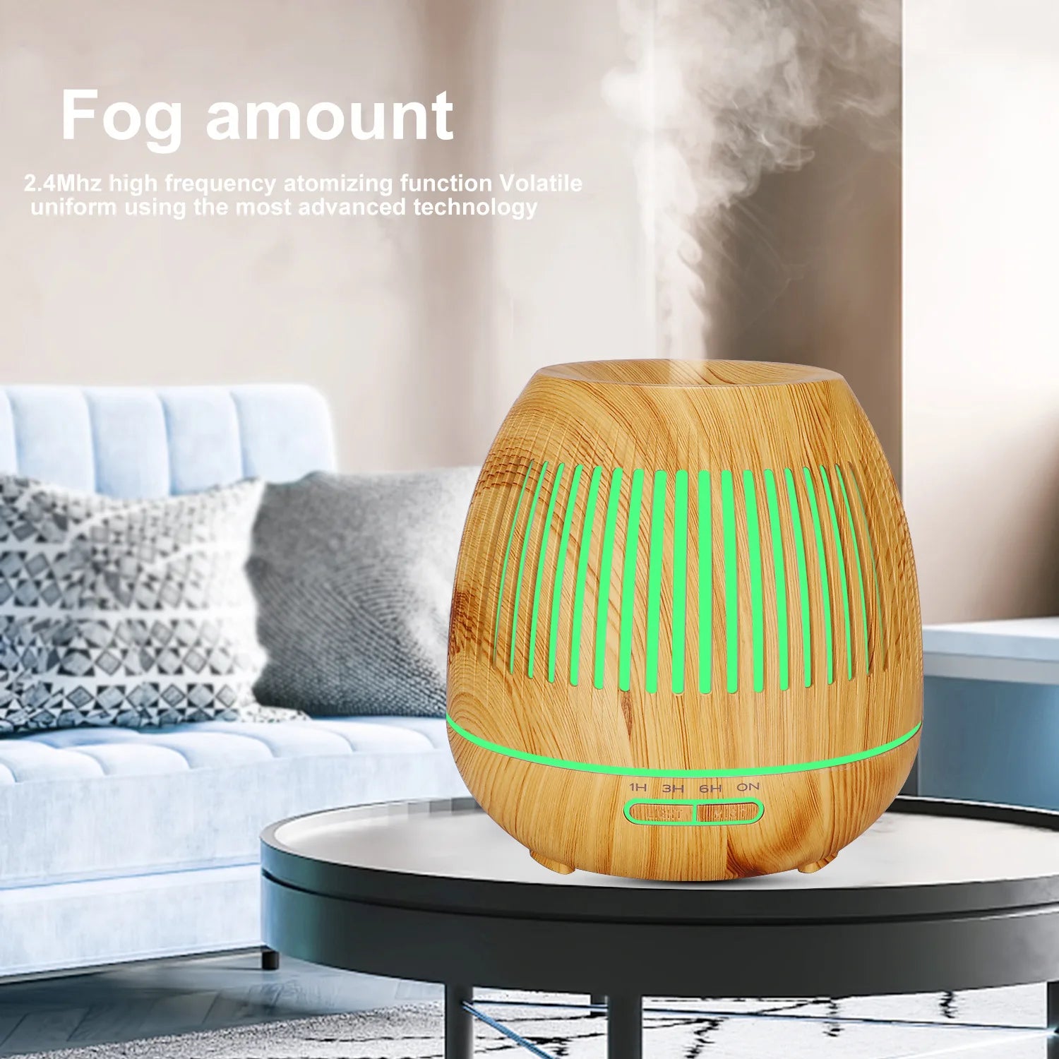 WiFi smart Electric Aroma Diffuser Essential Oil Diffuser 400ML Air Humidifier Ultrasonic Remote Control Mist Maker Home