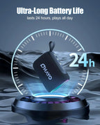 Ohayo S5 Bluetooth Speaker,Ultra Portable, Up to 24H Playtime,IP67 Waterproof and Dustproof,Powerful Sound for Hiking and Biking