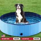 Portable Dog Swimming Pool - Pet Bathing & Grooming Tub