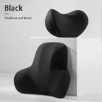 Car Neck Headrest Pillow Memory Foam Waist Cushion Lumbar Support Backrest Cars Vehicle Supplies Travel Neck Cushion Protection