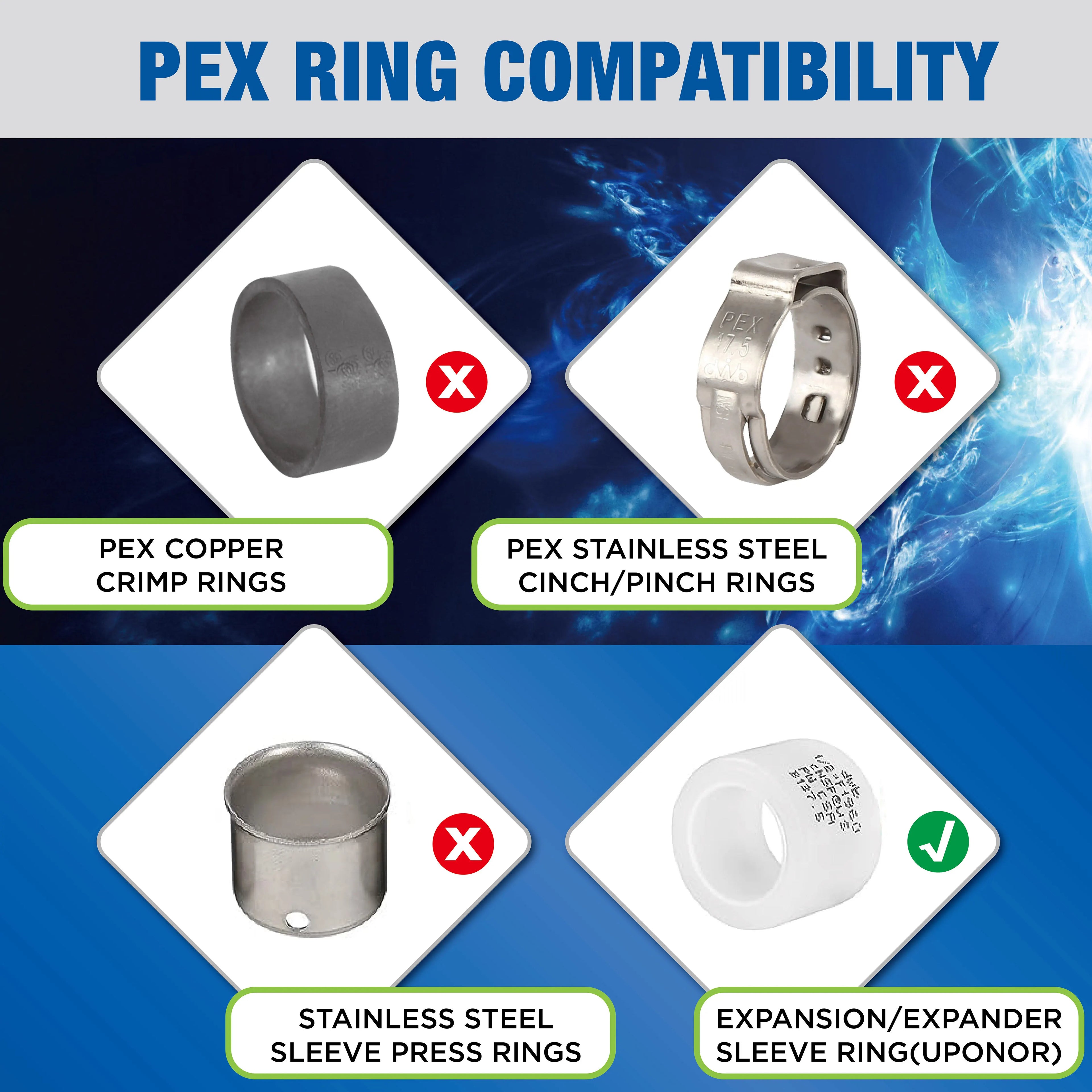 KING SMART  F1960/Wisbo/PEX A Expansion PEX 3/4" * 3/4" Female NPT Straight Female Adapter; 6Pcs/Case; Lead Free Brass; 80261