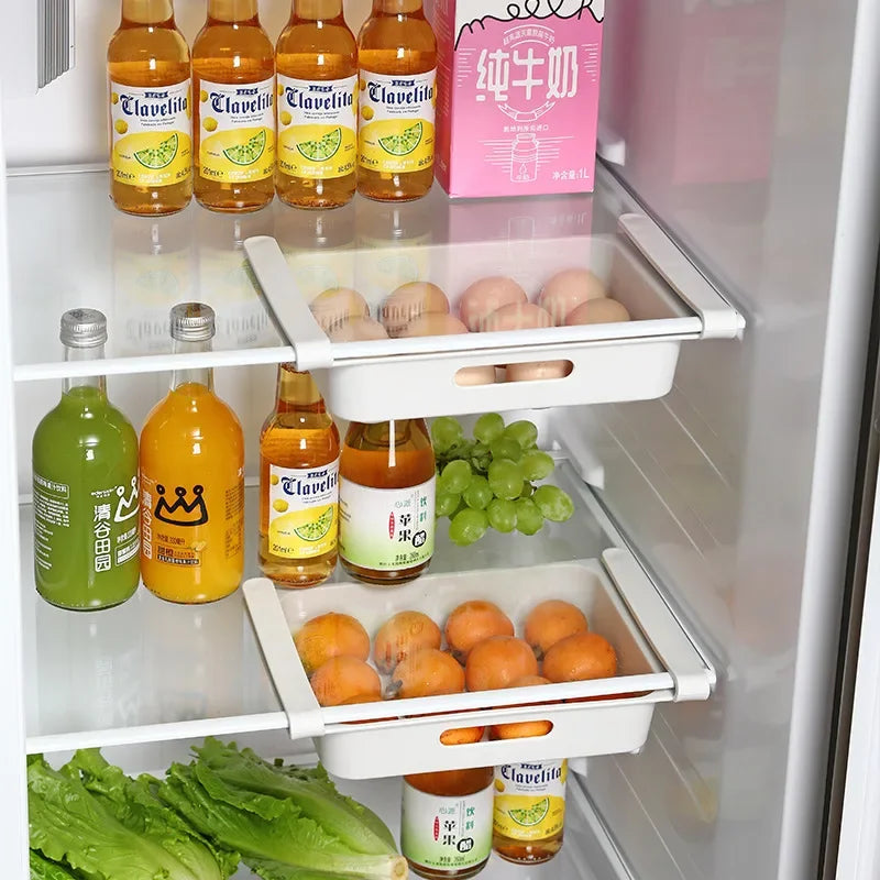 Refrigerator Food Storage Box Kitchen Accessories Eggs Organizer Fresh Box Dumplings Vegetable Egg Holder Kitchen Storage Rack