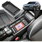 Center Console Organizer Tray Compatible with Honda HR-V 2023 2024 2025 HRV Accessories, ABS Console Organizer Armrest Storage B