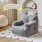 Small Double Bean Bag Sofa Double Seat Reclining Soft Comfortable Sofa Balcony Bedroom Washable Fabric Sofa
