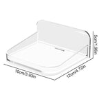 1PCS Surveillance Camera Shelf Acrylic Adhesive Wall Mount Stand Storage Rack For Small Items In Living Room Bathroom Bedroom