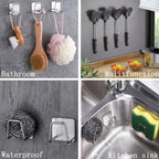 Kitchen Non Perforated Stainless Steel Storage Rack, Wall Mounted Pot Cover Rack, Cabinet Bottom Cutting Board Storage Rack