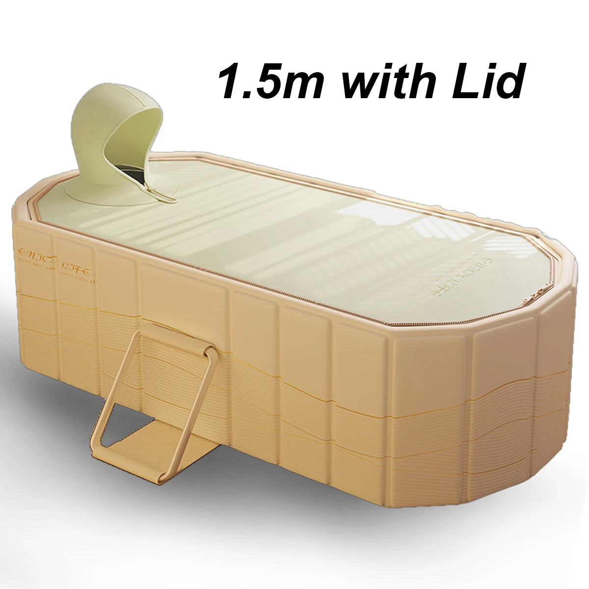 Foldable Portable Hot Tub Large Collapsible Ice Bath Tub Dual Drainage Design For Home Relaxation Gym Athletes Cold Plunge Bath