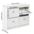 【Breeins】Flip Down Shoe Bench Cabinet, Shoes Rack Storage Organizer Shelf Home Decoration For Entryway
