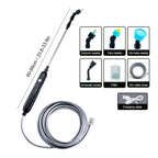 Electric Sprayer with 2/3/5/6/8m PipesGarden Watering Spray Gun with 2/4 Nozzles Type-C/USB Telescopic Irrigation Tools 전기 분무기