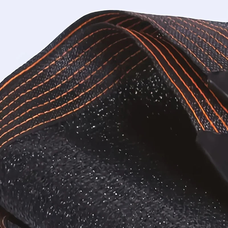 Extra-Large Black Sunshade Net with Grommets - HDPE Mesh Fabric for Greenhouses, Patios, Plants, Gazebos & Porches