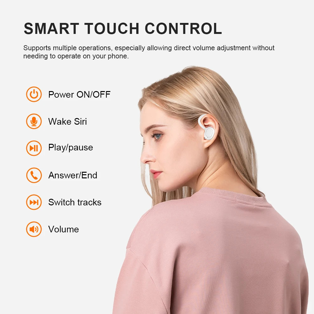 Xiaomi TWS Ear Hook Headphones HiFi Stereo Waterproof Wireless Earphones with LED Display And Long Standby Touch Control Earbuds