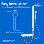 ALTHY Vitamin C Handheld Shower Head Filter,High Pressure SPA Softener Water,Whiten&Moisturizing Dry Itchy Skin,Reduce Hair Loss