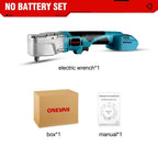 ONEVAN Brushless 1/2'' Electric Ratchet Wrench 1000NM 4800RPM Removal Screw Nut Car Repair Power Tool For Makita 18V Battery Pin
