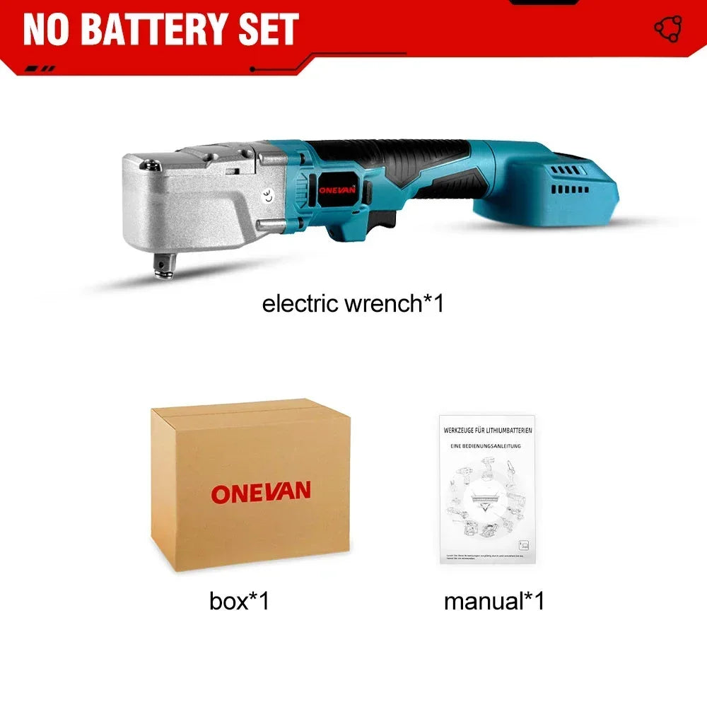 ONEVAN Brushless 1/2'' Electric Ratchet Wrench 1000NM 4800RPM Removal Screw Nut Car Repair Power Tool For Makita 18V Battery Pin