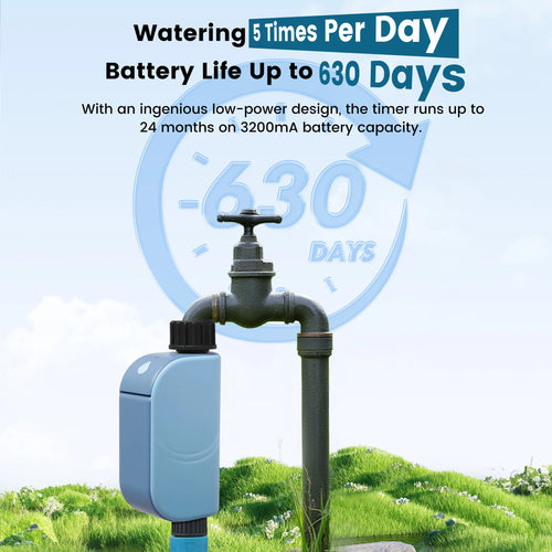 GIRIER Smart Water Timer WiFi Programmable Sprinkler Timer for Garden Hose Drip Irrigation System Support Tuya App No Hub Needed