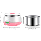 1L Yogurt Maker with Stainless Steel Container Automatic Yogurt Maker Electric Yogurt Maker for Homemade Yogurt Natto Rice Wine