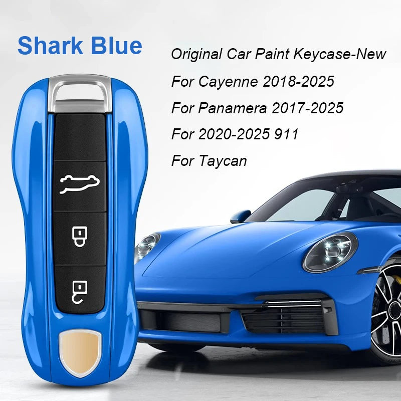 Key Case For Porsche Panamera Spyder Carrera Macan Boxster Cayman Cayenne 911 970 981 991 Smart Remote Key Case Fob Covers Bag