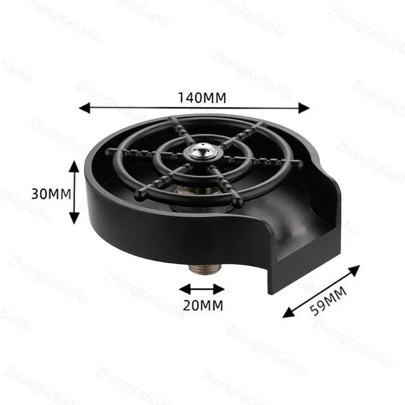 Automatic Glass Cup Washer High Pressure Kitchen Faucet Glass Rinser Stainless Steel Bar Cup Cleaner for Kitchen Sinks Wash Tool
