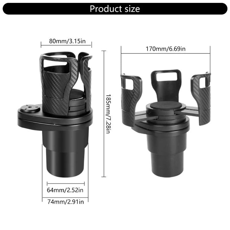 Universal Car Cup Holder Support Flexible Adjustment For Stable Beverage Storage