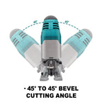 21V Brushless Cordless Jig Saw Electric Jigsaw 6 Speed 4 Position Orbital Setting Woodworking Power Tools Fit Makita 18V Battery