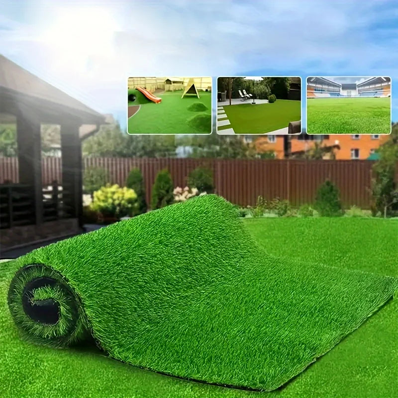 Aritificial Realistic Grass Pad, Simulation Pet Lawn Mats, Thick Synthetic Fake Mat For Outdoor Garden Patio Landscape Dog Pet