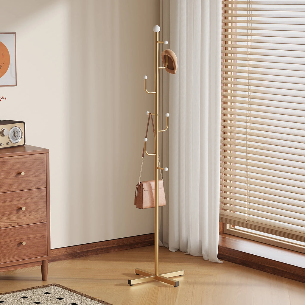 Medieval Windbreaker Hat Rack Floor-Standing Room Bedroom Home Simple Ins Living Room Clothes Hanger Storage Coat Rack