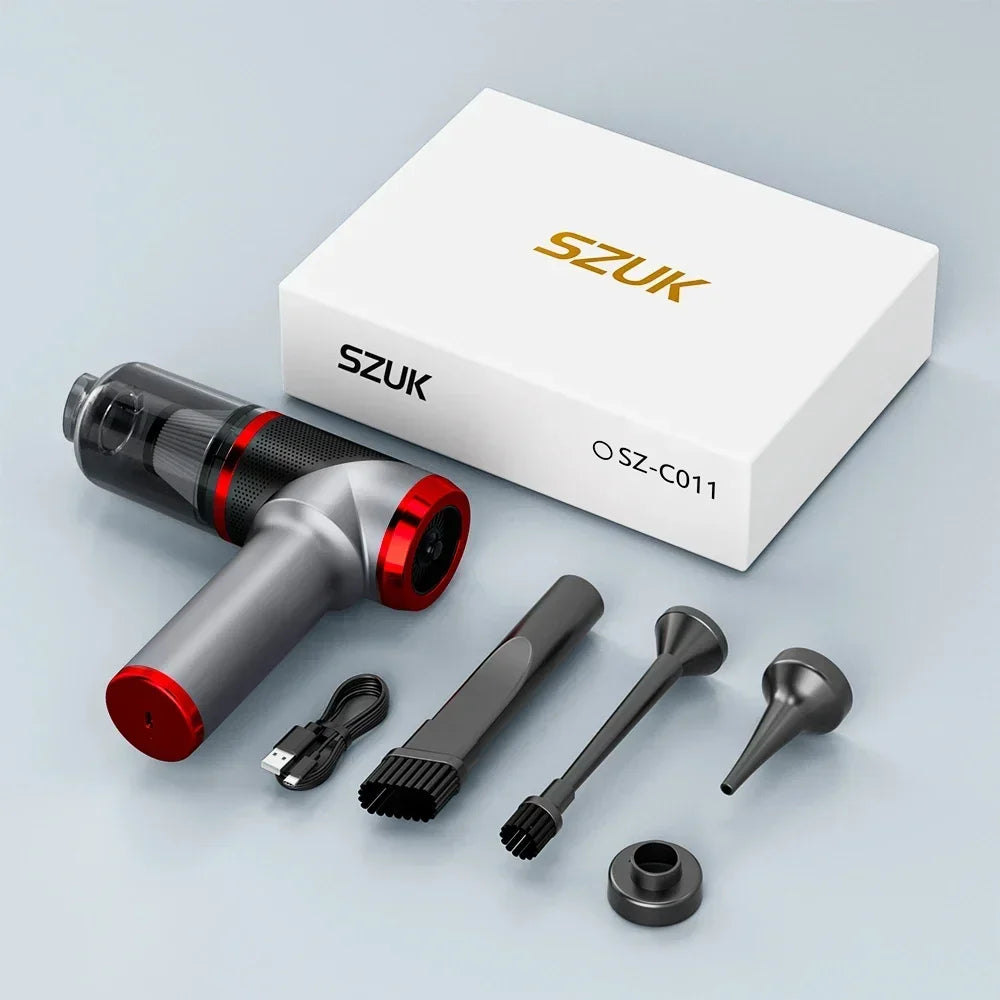 SZUK 178000PA Car Vacuum Cleaner Strong Suction Cordless Wireless Cleaner Portable Mini HandHeld Vacuum Cleaner Cleaning Machine