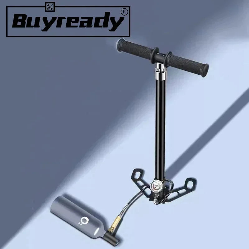 300bar 4 Stage High Pressure Air PCP Pump For Pcp Hunting 30mpa 4500psi Car Bicycle Refilling PCP Compressor