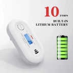 V-COME WiFi Smart Carbon Monoxide Alarm, WiFi CO  Detector with Tuya App control, 10-Year Life Battery, CE EN 50291, VC21W