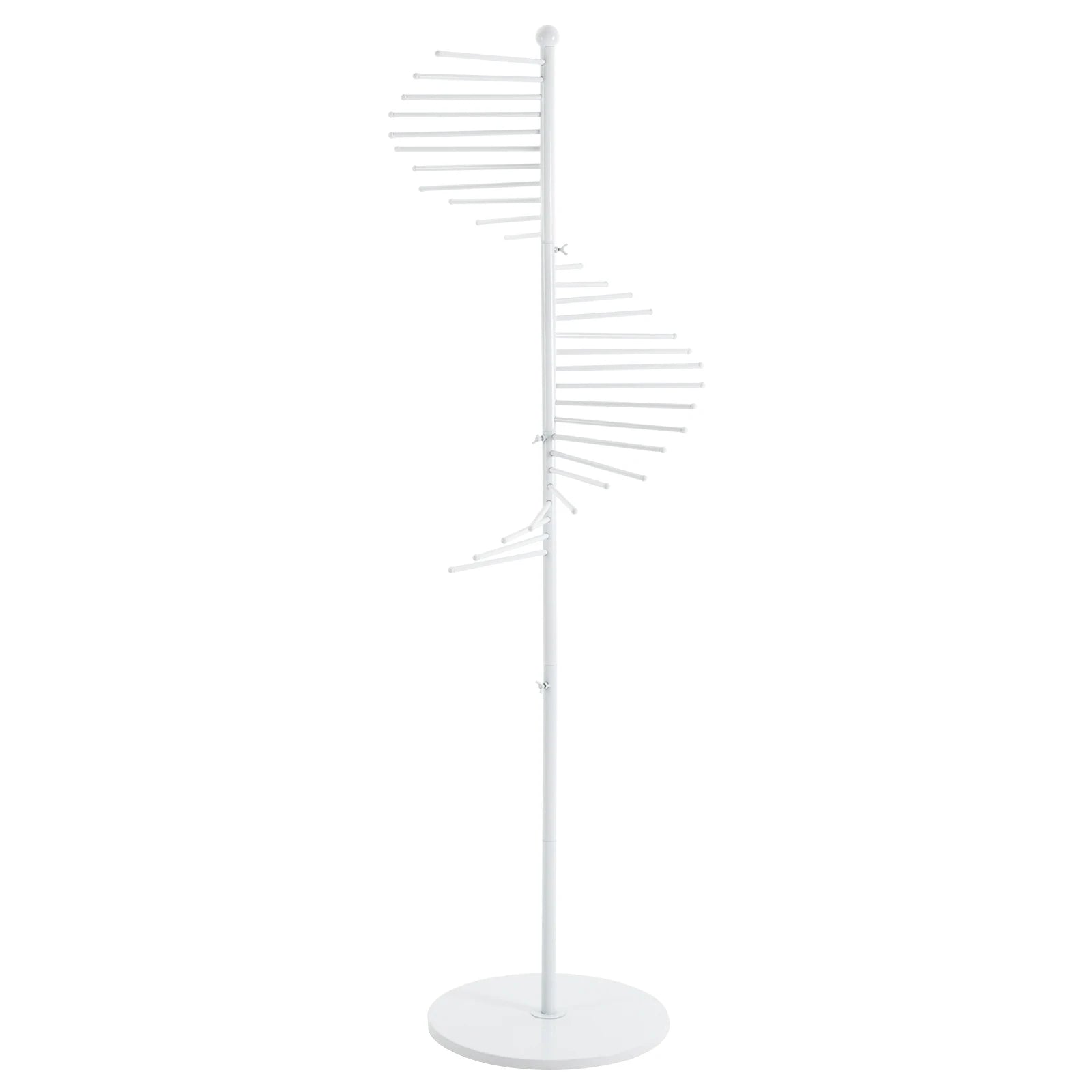 Iron Scarf Display Rack - Floor Standing Spiral Display Rack Clothing Store Hanging Scarf Display Rack Pants Rack