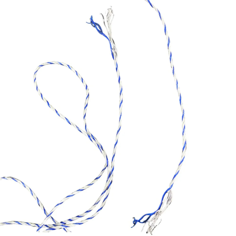 200/400M Portable Electric Fence Rope Polywire with Steel for Horse Farm Animals Fencing Ultra Low Resistance Poly Wire 6 strand