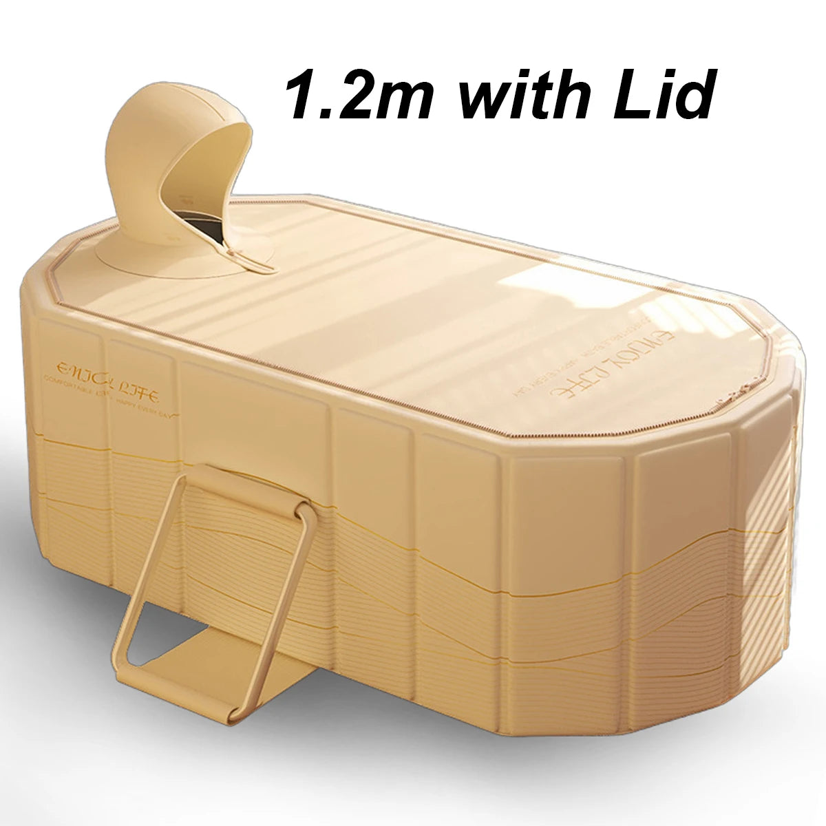 Foldable Portable Hot Tub Large Collapsible Ice Bath Tub Dual Drainage Design For Home Relaxation Gym Athletes Cold Plunge Bath