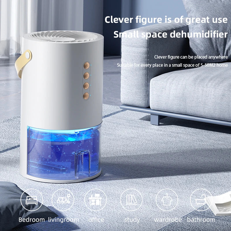 1300ML Air Dehumidifier with Basic Air Filter for Home Room Office Kit
