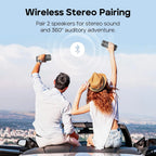 TRIBIT StormBox 2 Portable Bluetooth Speaker 34W Powerful Sound IPX7 Waterproof Wireless Speaker 24-Hour Playtime for Camping An