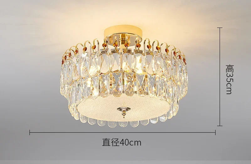 Modern Crystal LED Lights Chandelier For Living Room Decor Bedroom Ceiling Lamp Hanging Light Fixture Home Decoration Luxury