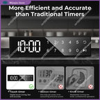 Kitchen Timer With Touch Screen, Magnetic Back For Refrigerators,Ovens, Easy-To-Use LED Digital Display SALES