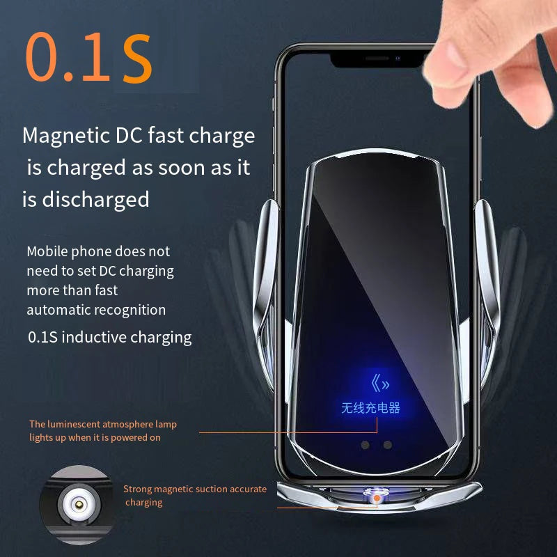 Car Phone Holder For MG5 GT  MG5 EV 2022-2023 10.25-inch Screen Panel Fixed Base 15W Wireless Charging Phone Holder Car Mount