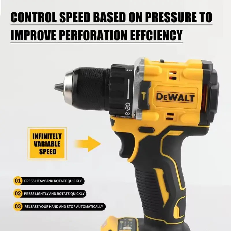 DeWalt DCD805 20V Brushless Slot Wrench, Compact Drill or Tools Driver Battery Impact Wrench, Power Tool