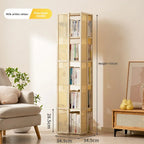 Rotating bookshelf 360 degree floor storage shelf Internet celebrity home simple student bookcase